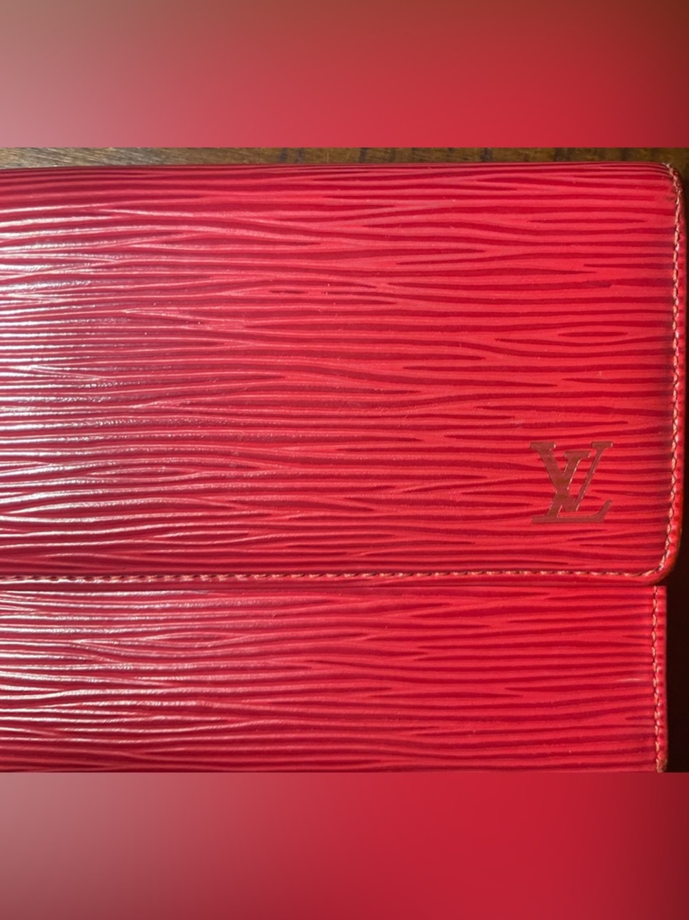 Louis Vuitton Epi Sarah Wallet Red Coquelicot Brand New Stunning!